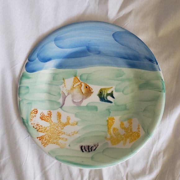 Italian Fish Dinner Plate from Ceramica San Marciano, Hand Painted ~Italy - Picture 2 of 5